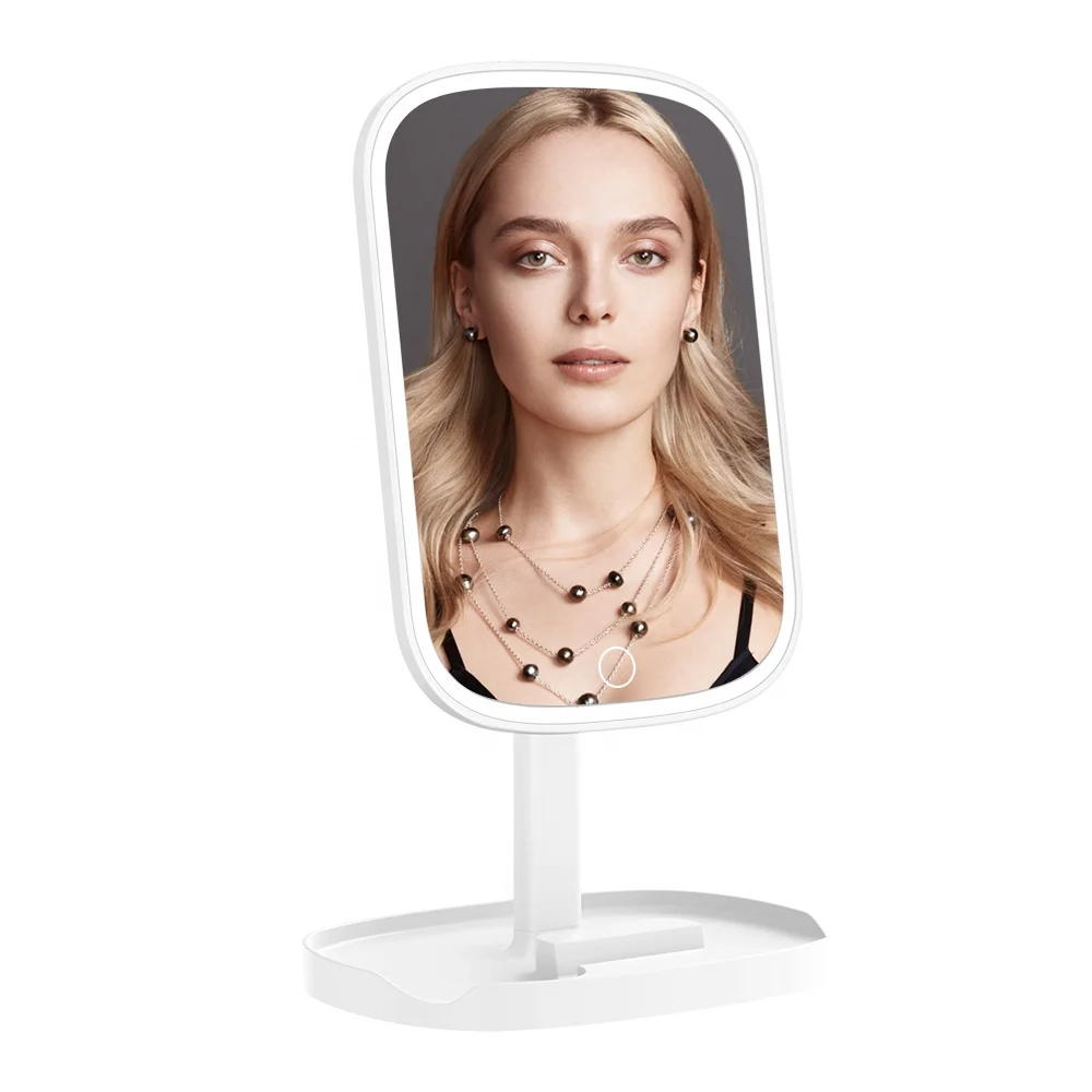 Настольное зеркало для макияжа M13, дешевое зеркало с сенсорным датчиком, зеркало для простоты со светодиодной подсветкой