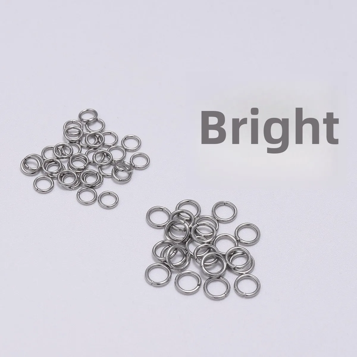 Wholesale of various sizes of stainless steel open loops at actual prices, used for DIY jewelry and jewelry making materials