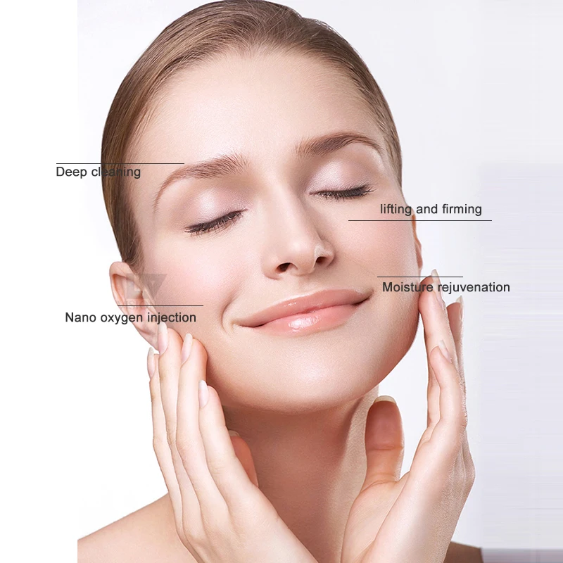 Factory Price 8 In 1 Hydra Dermabrasion Machine Oxygen Jet Aqua Facials Skin Care Cleaning Facial Machine 8/10/12 Handles