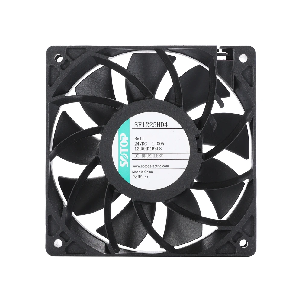 120X120X25MM 1225 6000RPM Cooler 12V DC Axial vertical flow Server cpu dc axial cooling Fan