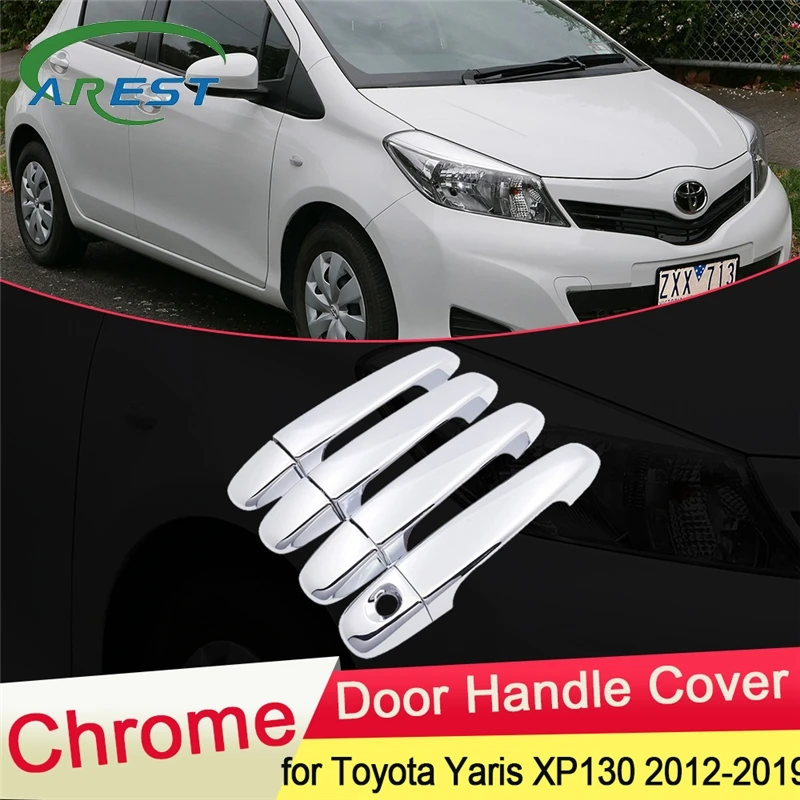 for Toyota Yaris Vitz XP130 2012 2013 2014 2015 2016 2017 2018 2019 Chrome Door Handle Cover Exterior Car Styling Accessories