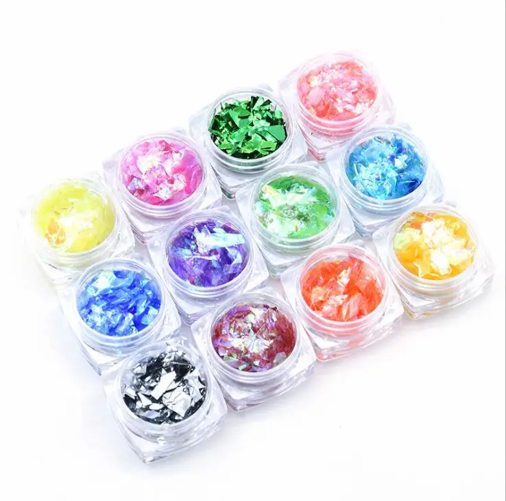 20g bulk Glitter candy paper Face Nail Hair Eyes Lips DIY cosmetic art,hologram candy chip Slime Decoration resin craft jewelry