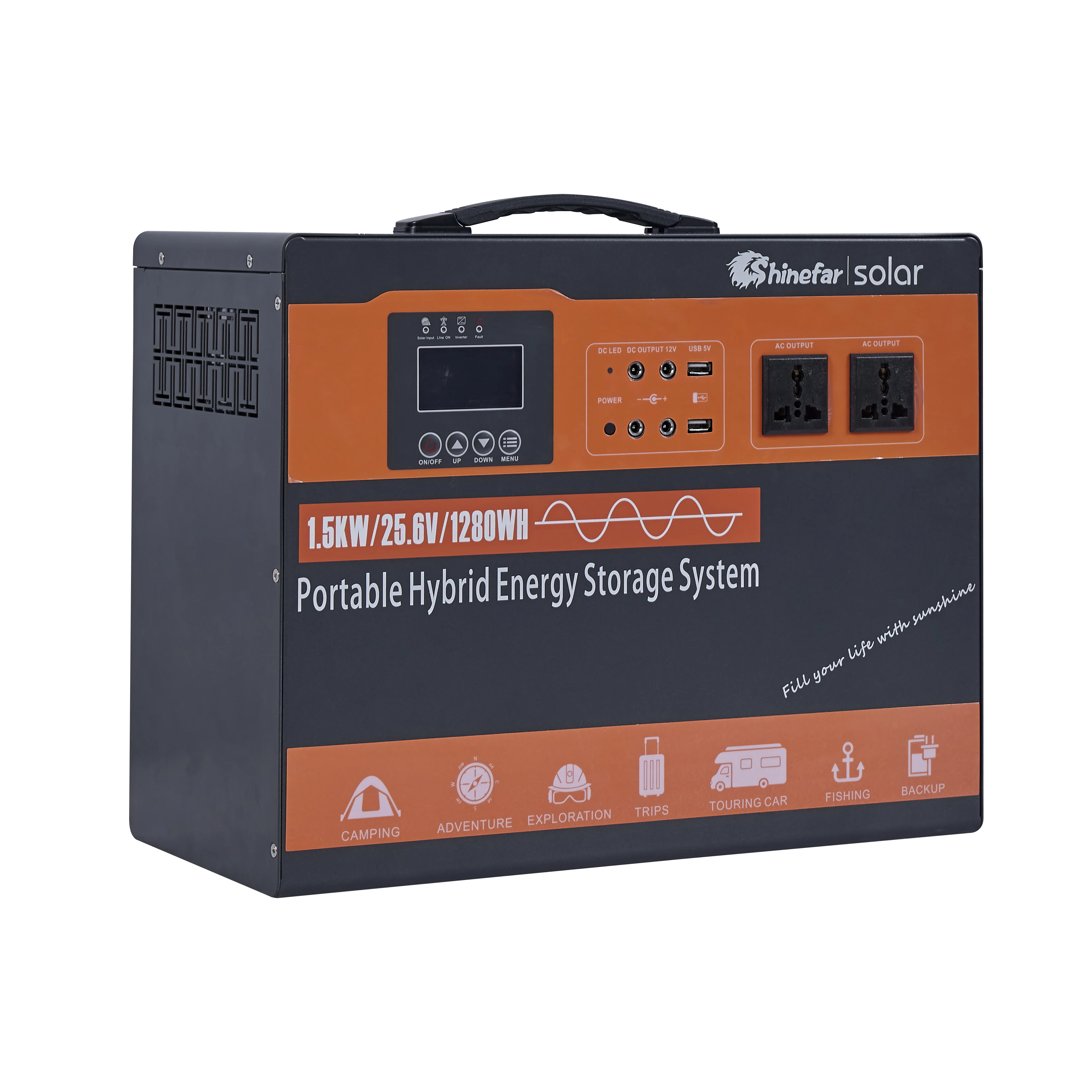 Shinefar 1 kwh portable power station hybrid energy storage system USB output Power Bank