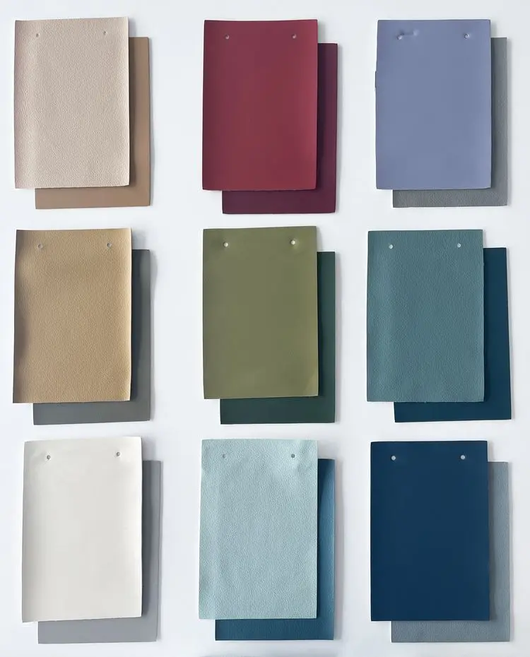 Fabric Silicone Synthetic Abrasion Resistant Breathable Faux Leather Luxury Real Leather Looking For Indoor Fur