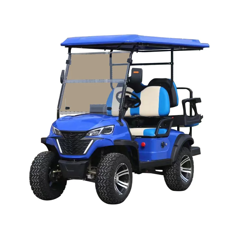 Sharefer 10inch Aluminum Rim Golf Cart Electric 4 Seat 48v Golf Buggy Electric Golf Car