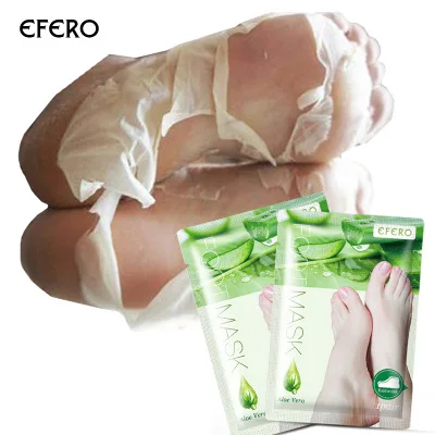 EFERO Moisturizing Nourishing Peeling Exfoliating Natural Aloe Vera Extract Foot Mask