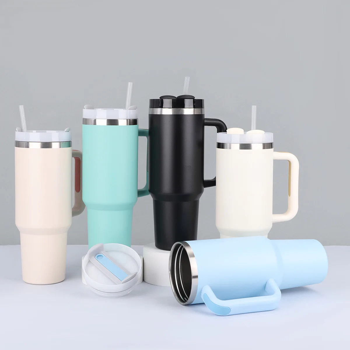 Wholesale Vacuum Insulated Generation 2.0 Tumbler 40oz Powder Coated Coffee Tea Travel Mugs Cups For Digital Printing