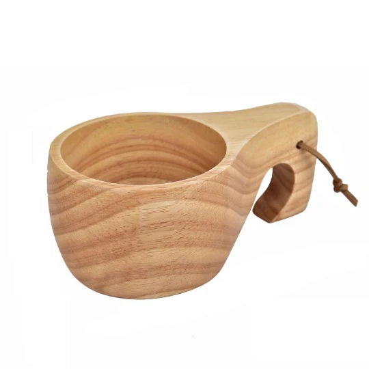 
2021 mug best selling wholesale customized Wooden mug Portable handle coffee mug for souvenir and gifts 