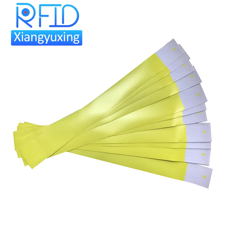 festival rfid wristband bracelet NFC 13.56mhz disposable id bracelet for festival event VIP