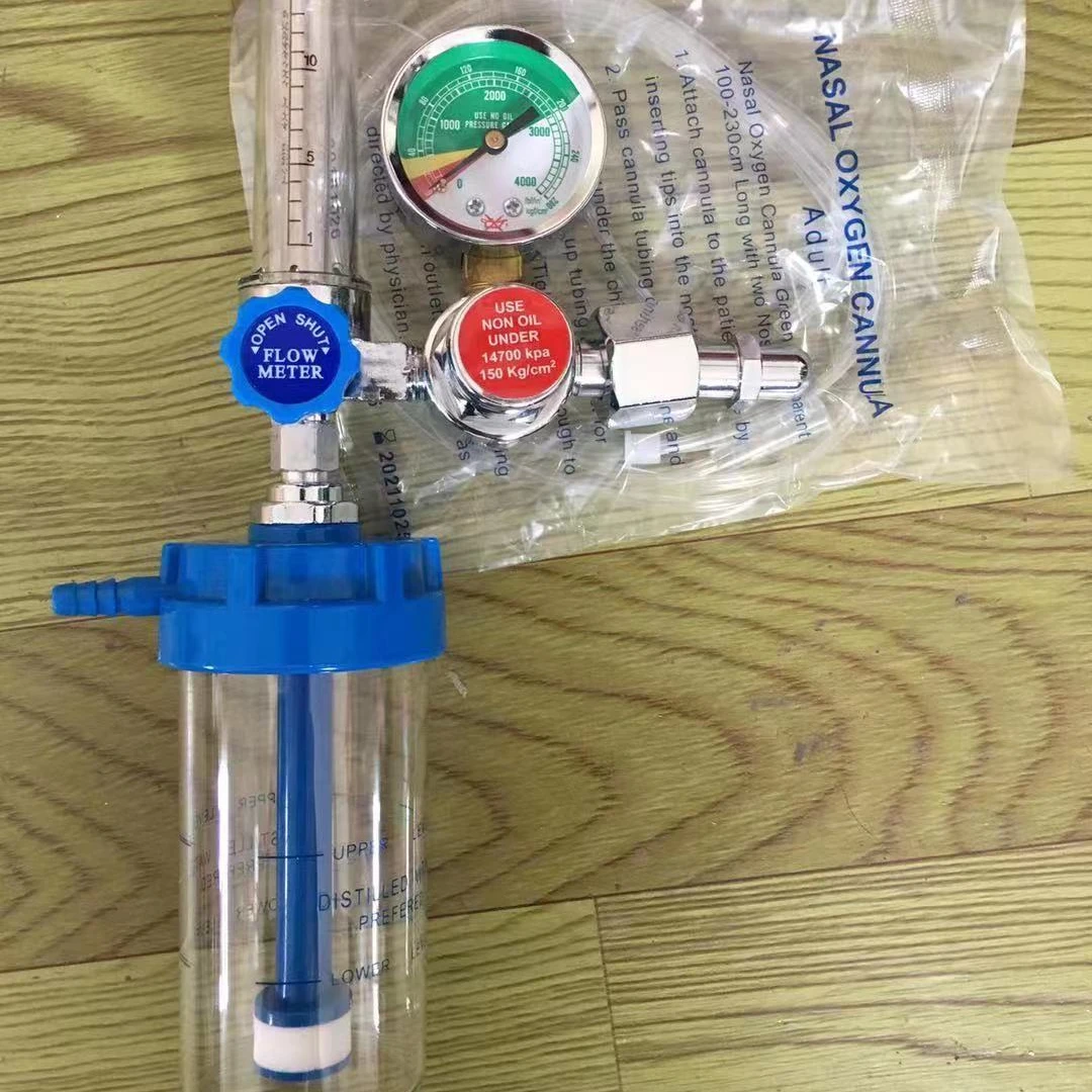 
Hot selling cheap flow meter gas cylinder oxygen regulator medical pengatur oksigen 