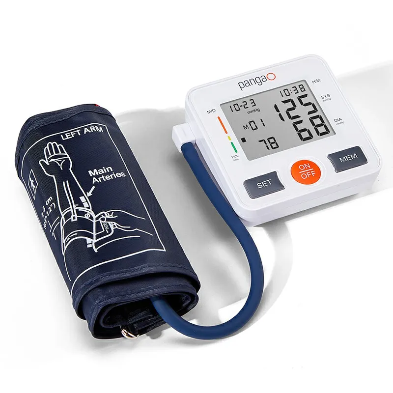 Electric tensiometer portable pretion meter sphygmomanometer BP machine upper arm digital blood pressure monitor