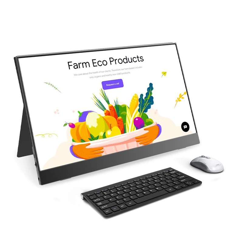 Computer Portable Triple Monitor 3840*2160 13.3 inch Portable Monitor PC Monitor Gaming USB HDR Type-C for Laptop PS4 SWITCH