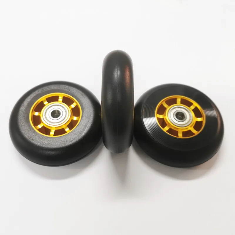 high rebound PU metal roller skate wheel with bearings 80x24mm 84x24mm roller skate wheels for inline skating with aluminum Hub