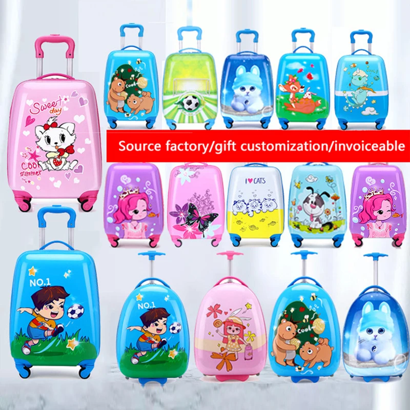 Twinkle Cute Small Suitcase Lazy Trolley Bag Wheels ABS+PC Kids School Luggage travel trolley suitcase sets For Children Case