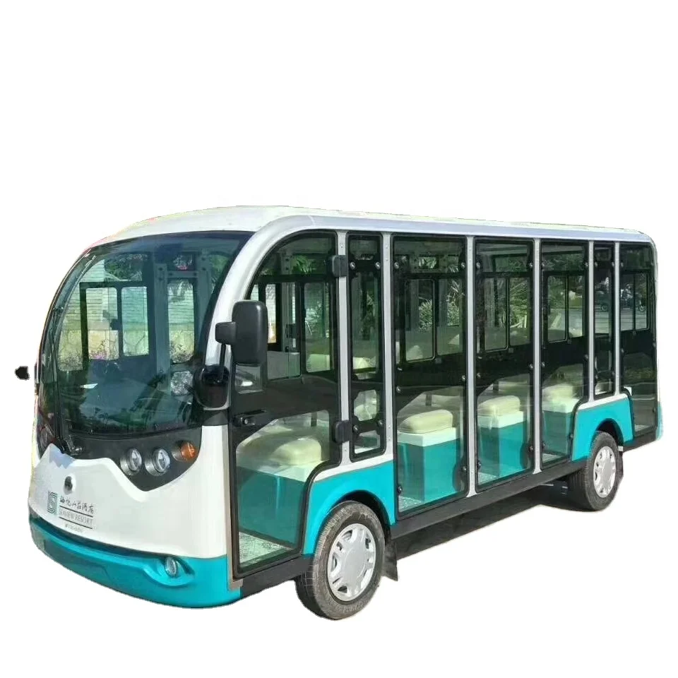 sightseeing bus with big power lithium battery and motor suitable for park and hotel