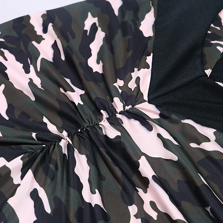 printed Camouflage ladies fashion sexy jumpsuit for women