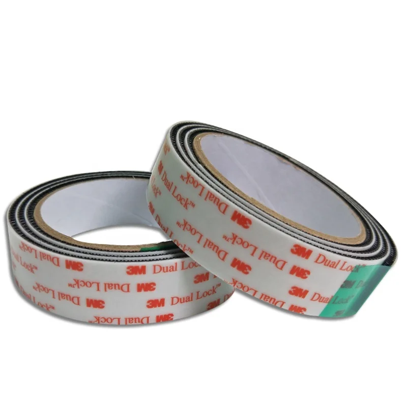 Pressure sensitive  adhesive  Reclosable Fasteners permanently to the foam insert and the plastic case