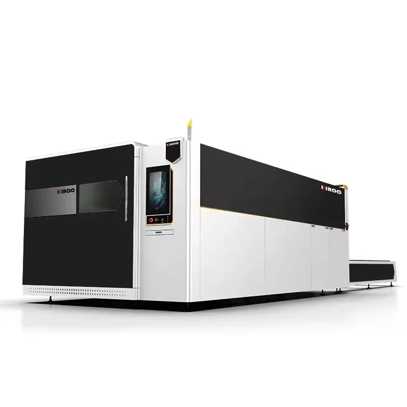 KIROC Full Covered Plate Fiber Laser Cutting Machine 1000w-6000w with Exchange Table