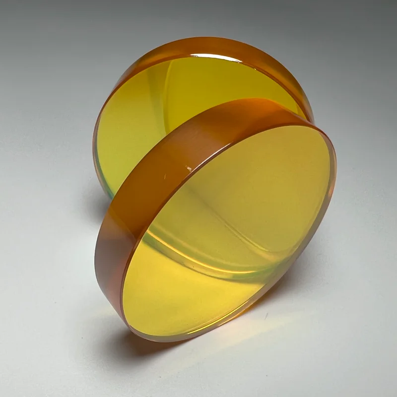 D38.1mm F101.6mm dia 20mm 25mm ZnSe window film infrared lens CO2 ZnSe laser lens imported optical Zinc selenide