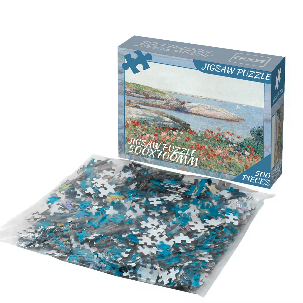 Custom 1000pcs Paper Puzzle For Kids Wholesale Color Printing CMYK Puzzle Set Multicolor Paper Print Jigsaw Puzzle