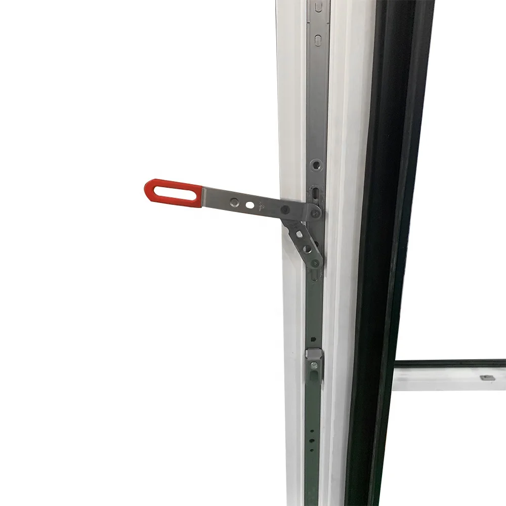 Double Glazed Tempered Glass White Color Arched Door Aluminum Wood Inswing Entrance Doors