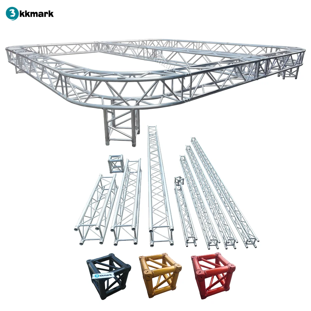 kkmark 5ft 6ft 8ft f34 f44 290mm outdoor activity event concern dj lighting stage floor roof truss aluminum system construction