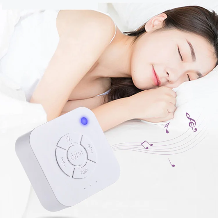 JXB Best Selling USB Rechargeable White Noise Machine Portable Speaker Wireless Audio Sleep Training Clock For Toddlers Kids