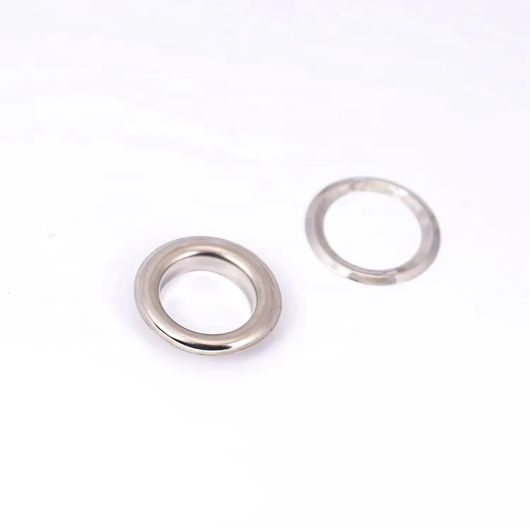 brass eyelet round grommet hole hotsale cheap iron copper 5mm*10mm*5mm metal eyelet and grommets for curtain shoes