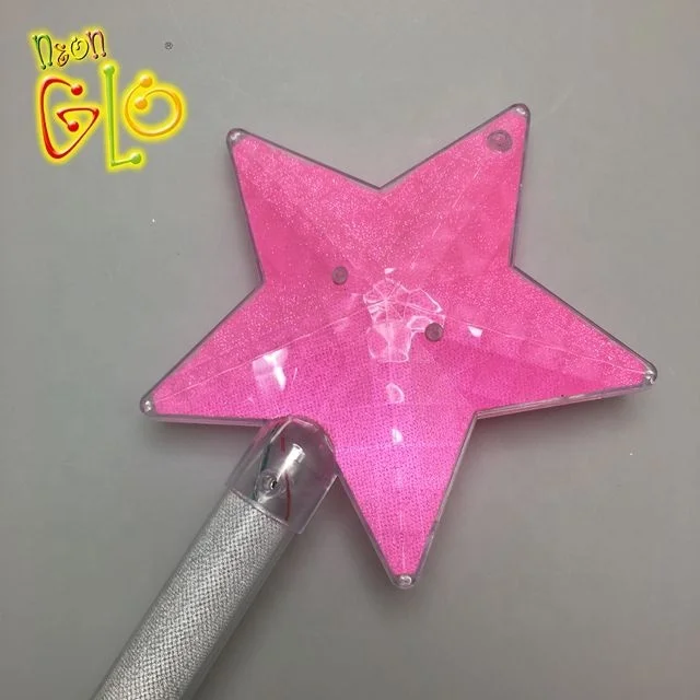 Hot Sales Light Up Wand With Star Shape  Beauty Disco Ball LED Stick Fashion In Party