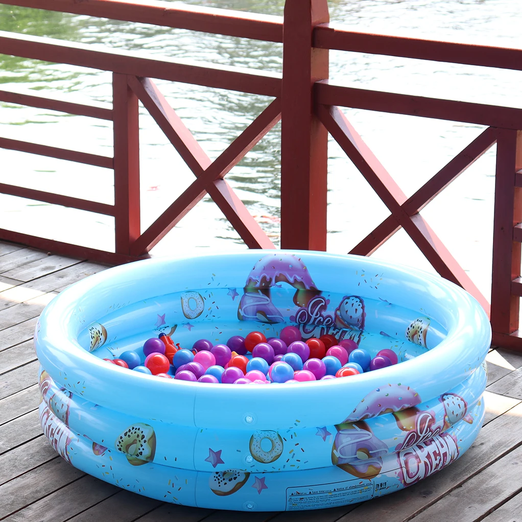 Inflatable Pool Float Manufacture Round Inflatable Outdoor Kids Swimming and Wading Watermelon Pool for Ages 2 and Up