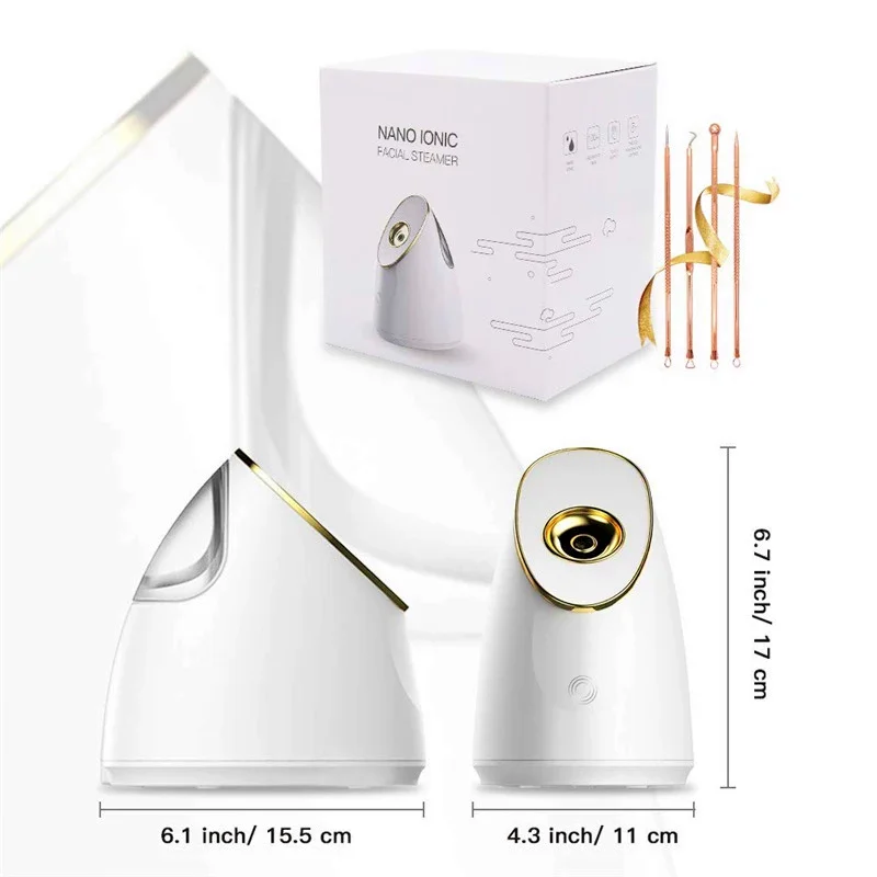 Best selling design private label facial steamer beauty care nano spray machine mini facial device portable with mirror
