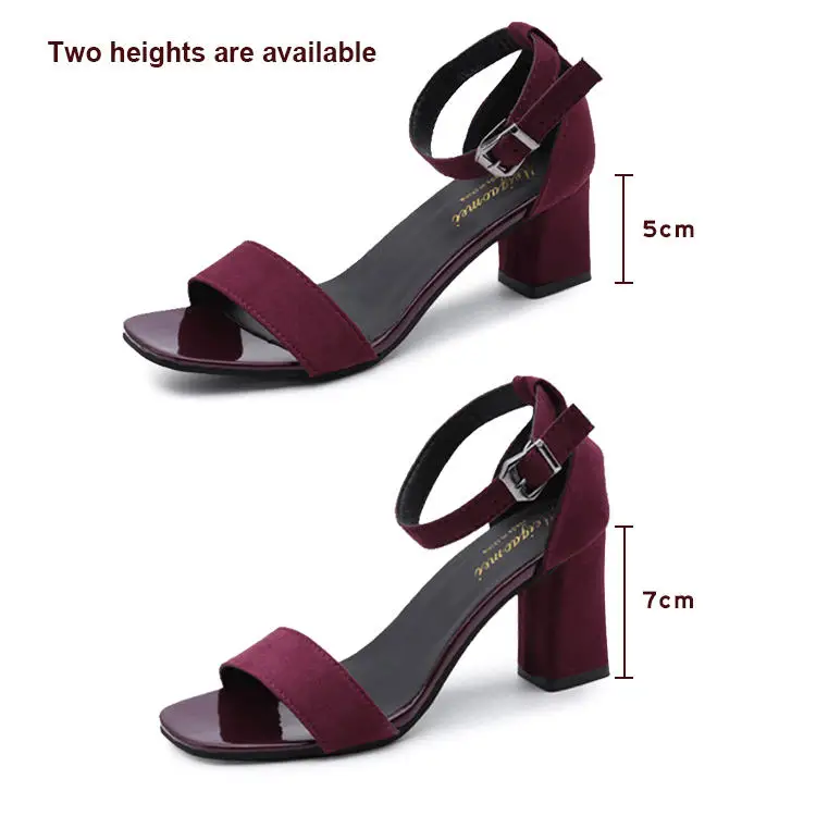 Wholesale high heel shoes For Woman shoes comfortable Fashion black Women Sandals