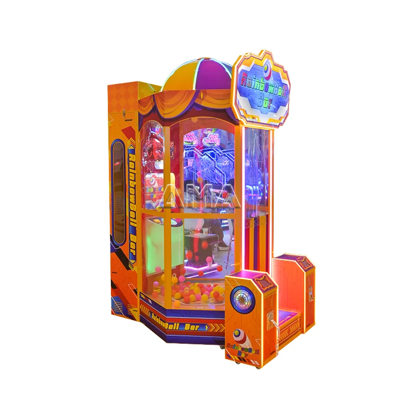 Guangzhou manufacturer Indoor Coin-operated Ball Drop Machine Rainbow Ball Lottery Game Machine