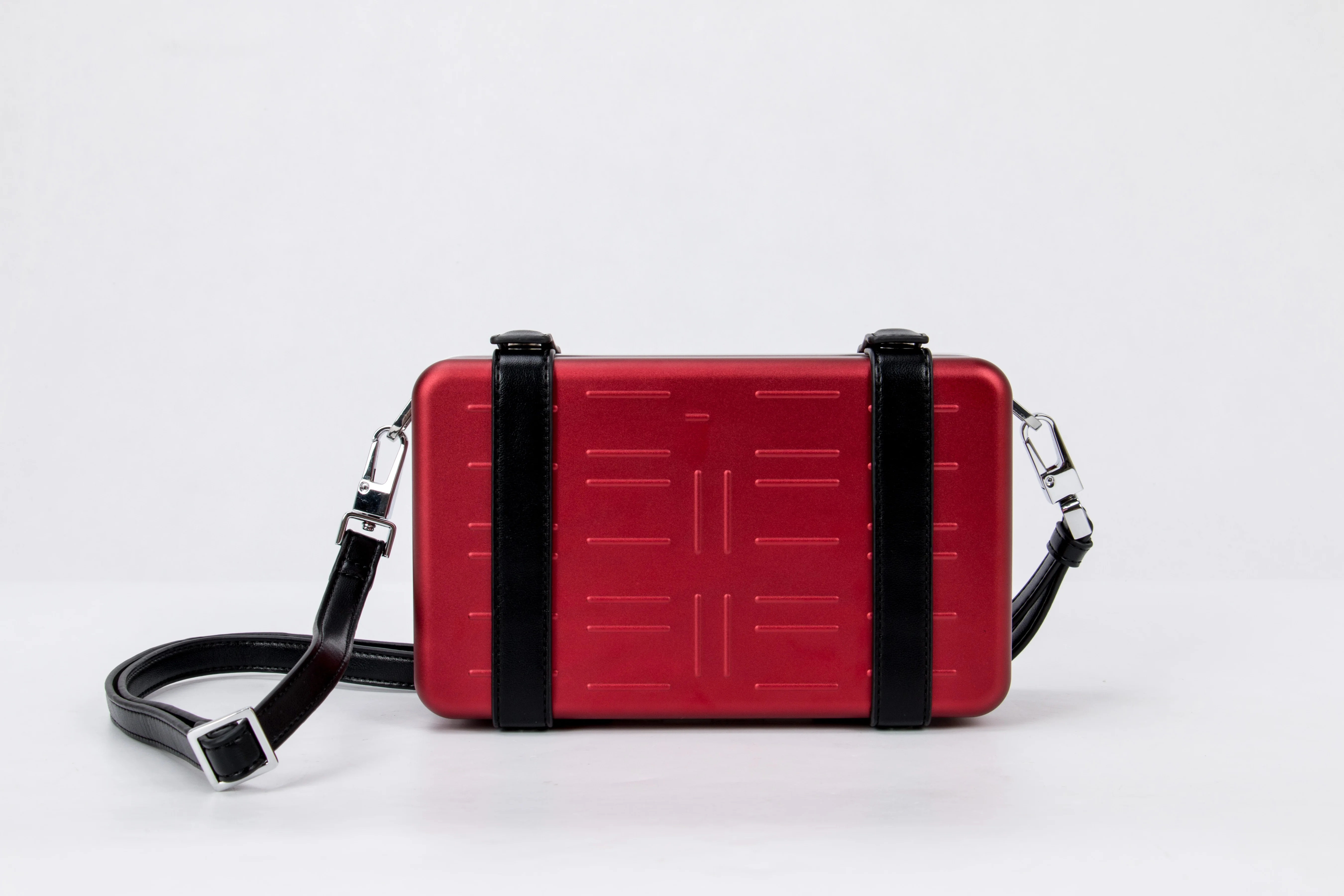 Aluminum beauty small cosmetic makeup trolley bag portable hard case make up box brush holder make up case beauty case