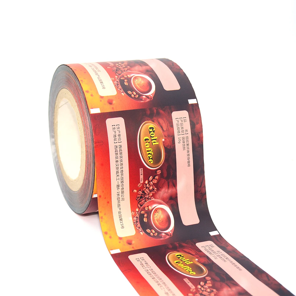 High Quality PE PET Laminated Film Customized Plastic Film Waterproof Aluminum Foil Mylar Roll Film for Packing Coffee