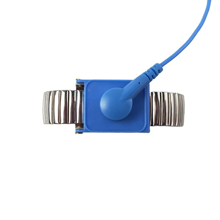 Reusable Anti-Static Electrostatic Discharge Metal Bracelet 2.4M Ground Wire ESD Wrist Strap