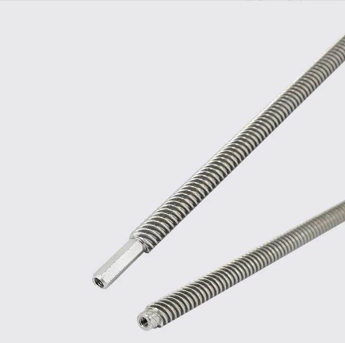 Electric lifting table screw 45# assembly electric lifting rod stainless steel accessories linkage shaft bearing