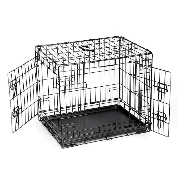 
High Quality Various Sizes Foldable Metal Kennels Heavy Duty Large Dog Cage 