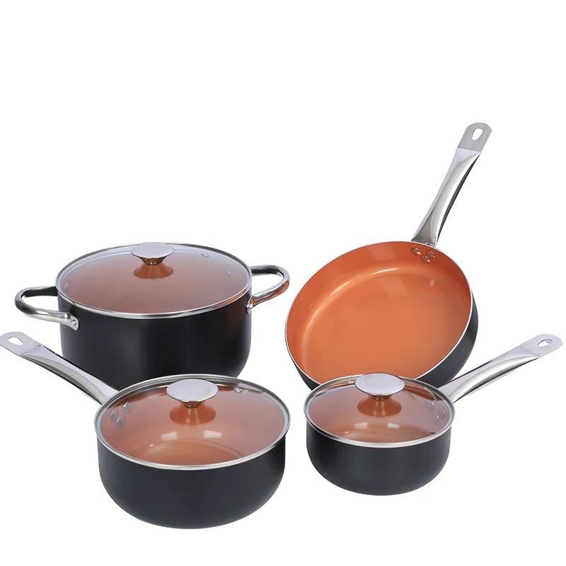 High Quality Aluminum Ceramic Non-stick Cookware Sets Kitchen milk Pan
