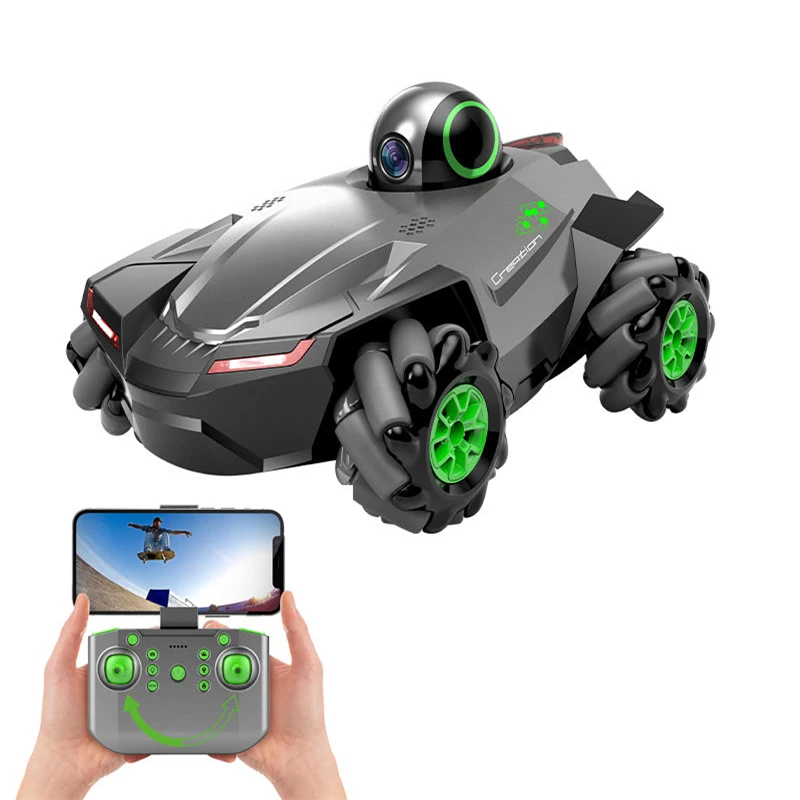 Children Remote Control Rotation Camera Car Toys 2.4G Radio Control Photography Stunt Cars Toys RC Video Stunt Vehicle Toy