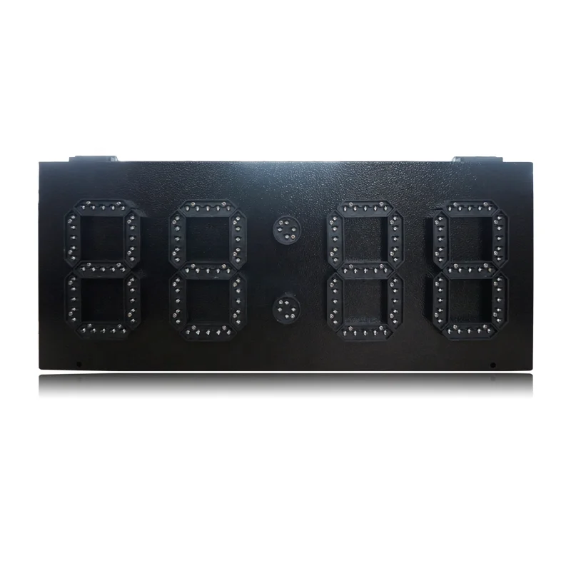 Jhering Long Life Outdoor Digital Wall Clock with LED Display Thermometer and Stopwatch Functions