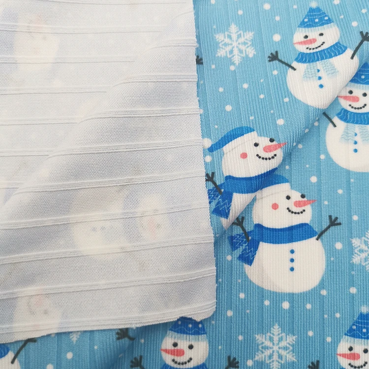 Free samples 92% polyester 8% spandex suede 4x4 rib knit fabric