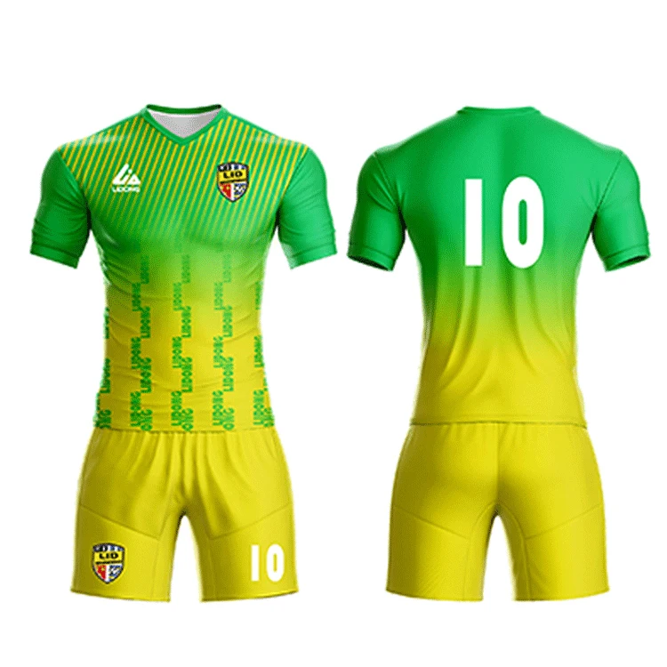 
New design Wholesale Original Sportswear Team Custom Football Uniform Soccer Wear Jersey Set 