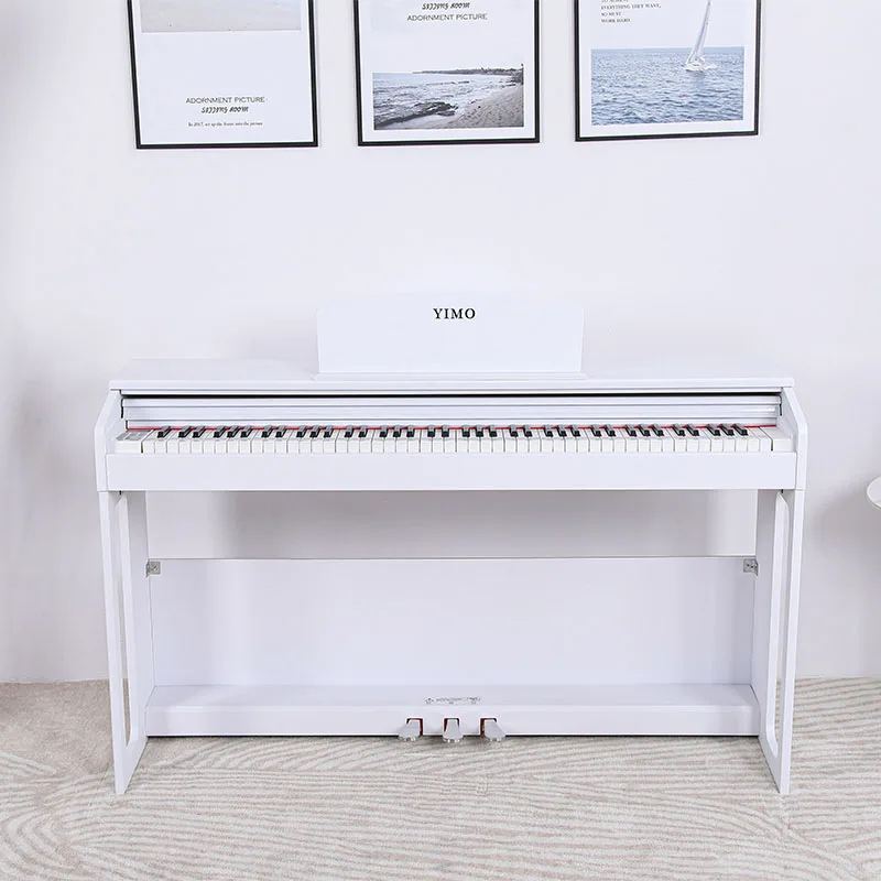 Digital Piano 88-key Hammer Action Keyboard Slide Cover Piano Keyboard Professional Exam Music Learning YM-A801