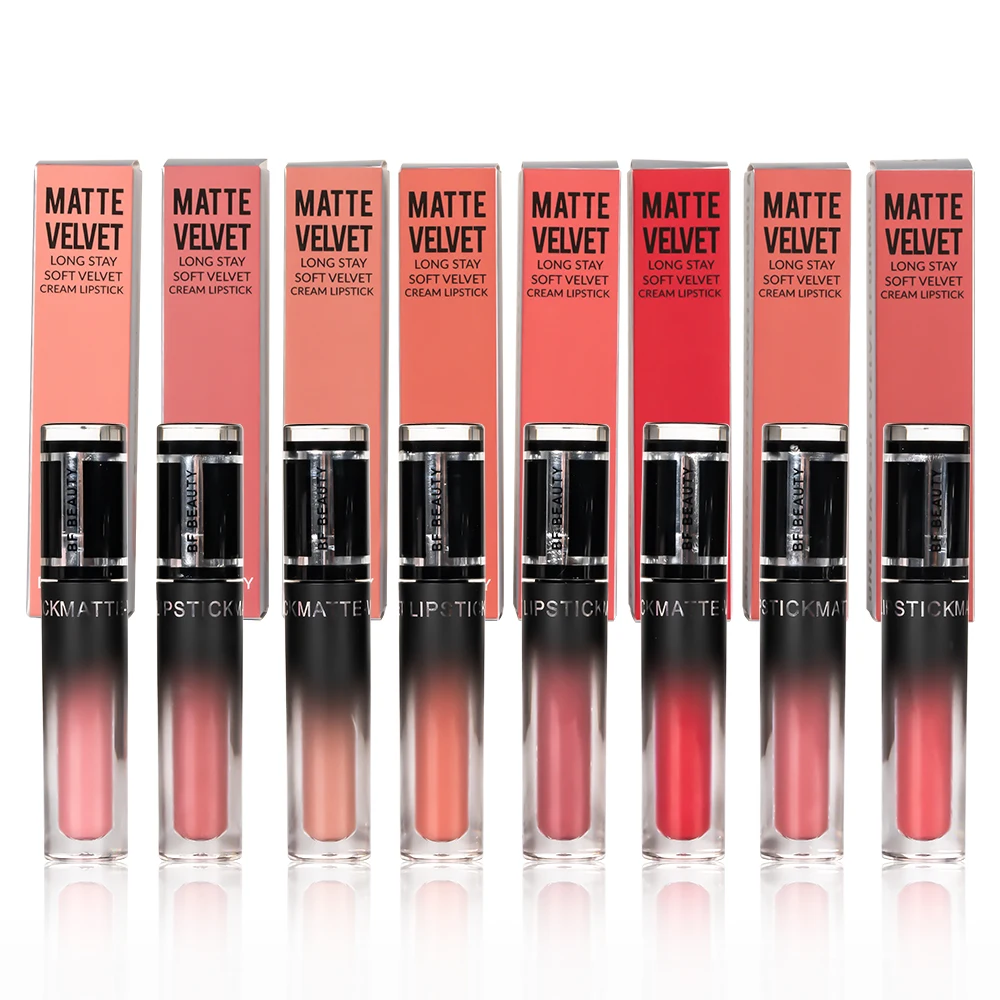 Private Label Matte Glitter Makeup Manufacturers Nude Liquid Lipstick Wholesale Private Label Matte Velvet Cream Liquid Lipstick