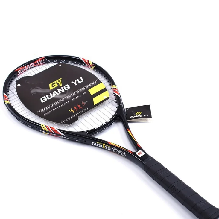 Wholesale customized high quality carbon aluminum one-piece training tennis racket