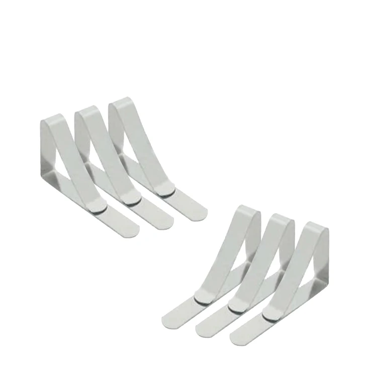 6 Pcs Table Cloth Holders Picnic Clips Flexible Stainless Steel Table Cloth Cover Clamps