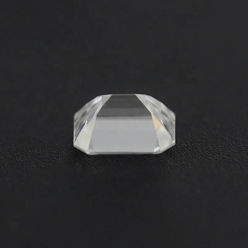 SICGEM Pure White VVS Emerald Cut Moissanite Synthetic Loose Gemstone Wholesale Availability