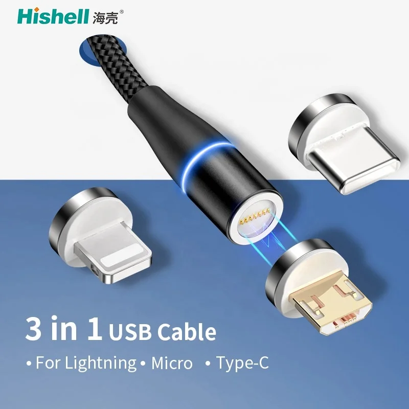  Магнитный кабель USB C для быстрой зарядки магнитный и синхронизации данных телефонные