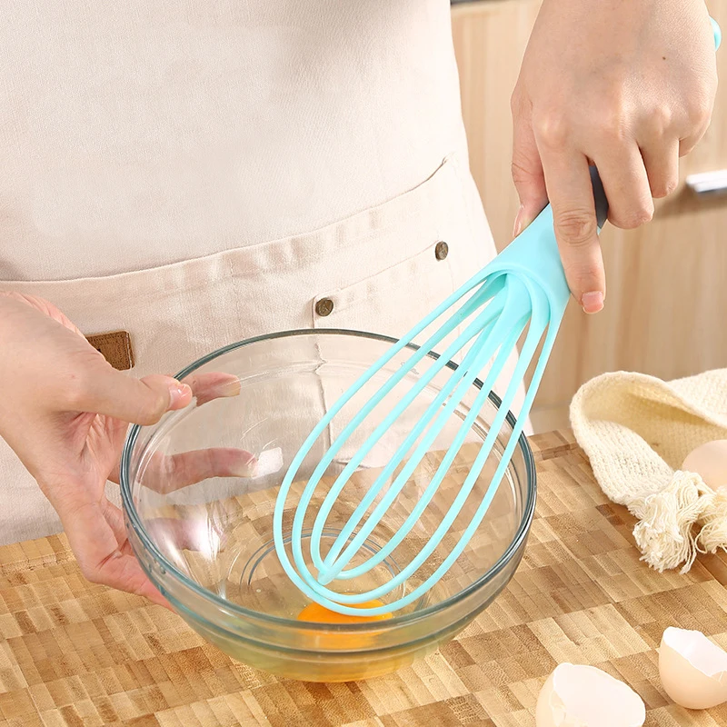 High quality flat and Balloon Collapsible Twist Whisk Egg Mixer Rotate Whisks